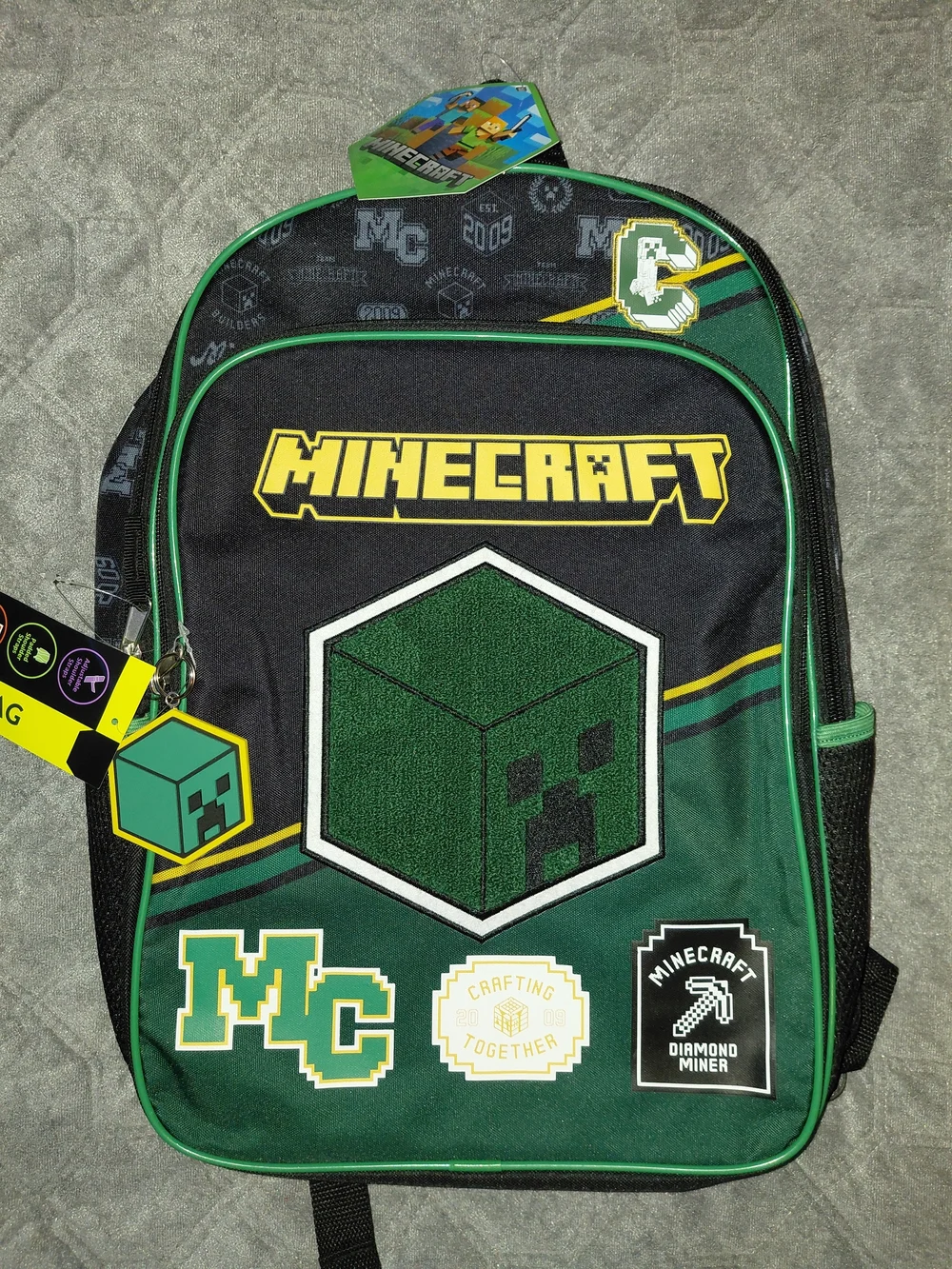 Creeper Minecraft Backpack